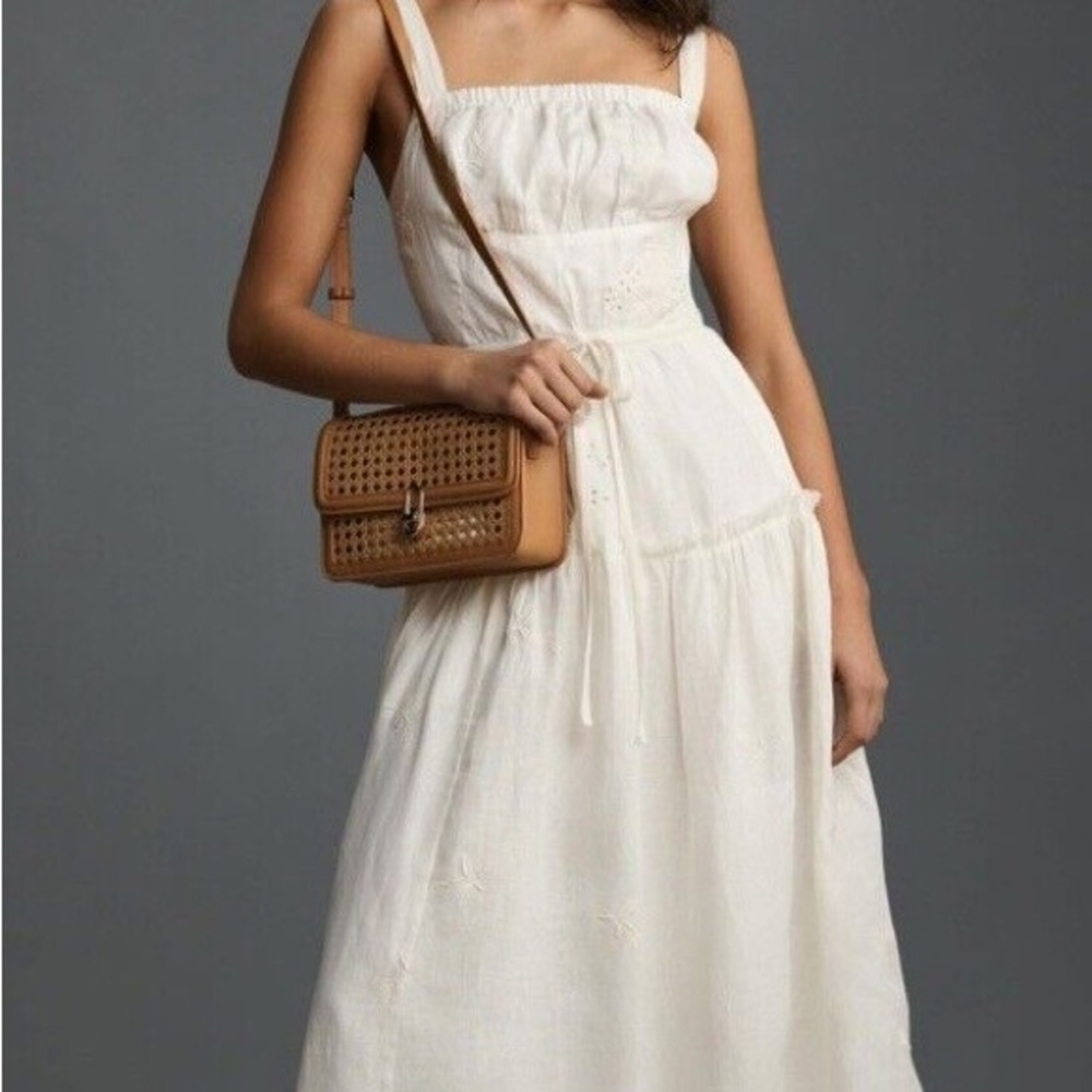 Anthropologie white Midi Dress
